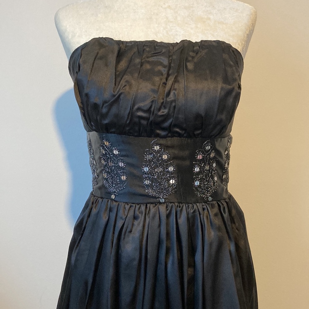 Plenty by Tracy Reese Silk Strapless Dress w/ Sequins - Picture 3 of 9